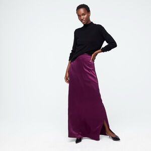 J Crew Collection 100% Silk Maxi Slip Skirt